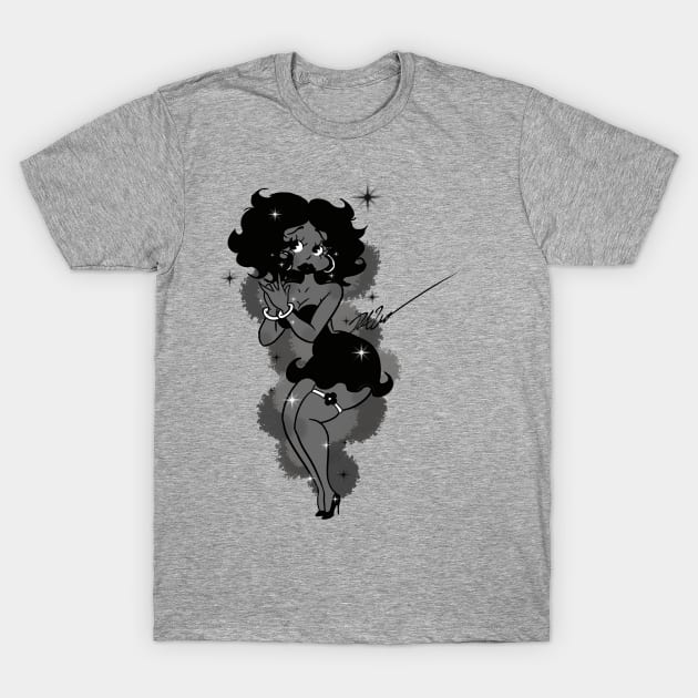 Black Betty Boop T-Shirt by TheFreakyHoodie